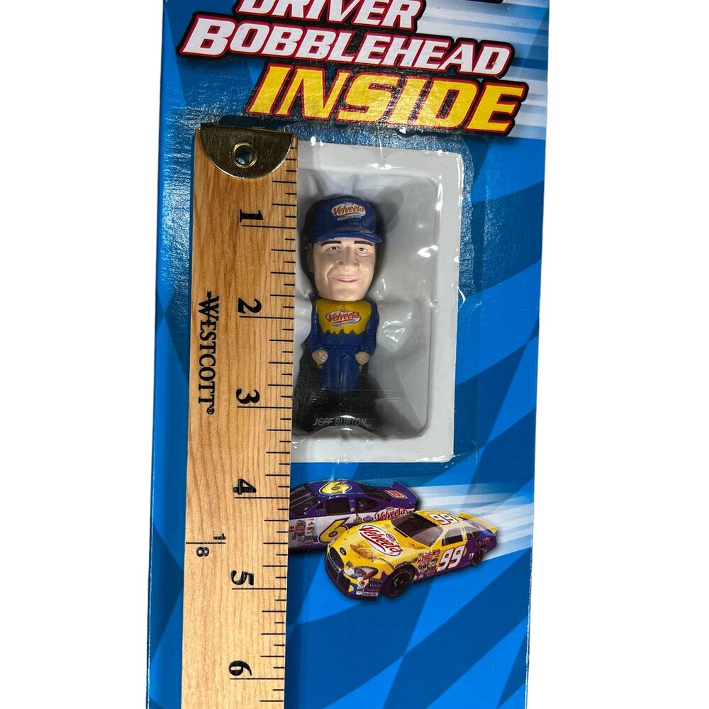 Jeff Burton #99 Roush Racing 3 inch Bobblehead Doll in Original Box - Picture 5 of 6